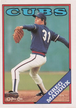 1988 O-Pee-Chee Baseball Cards 361     Greg Maddux